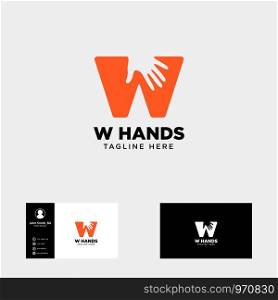 minimal w letter, initial hand logo template vector illustration icon element isolated - vector. minimal wletter, initial hand logo template vector illustration icon element
