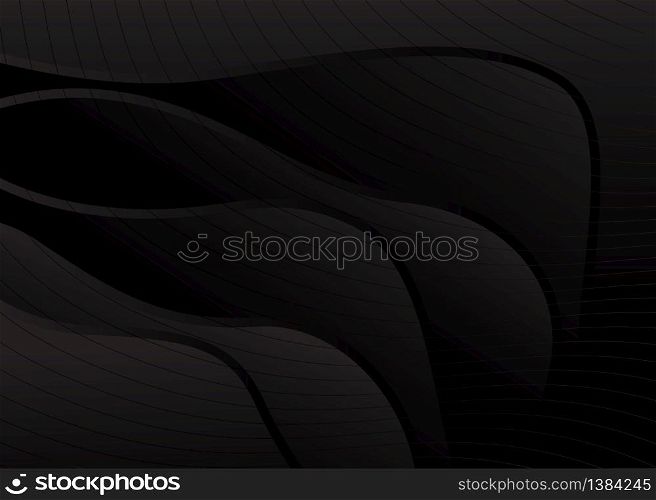 Minimalist black premium exclusive background. Vector luxury dark gradient geometric elements.