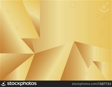 Minimalist gold premium exclusive background. Vector luxury golden gradient geometric elements.
