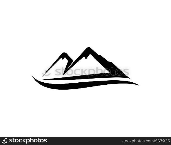Minimalist Landscape Mountain logo design inspiration