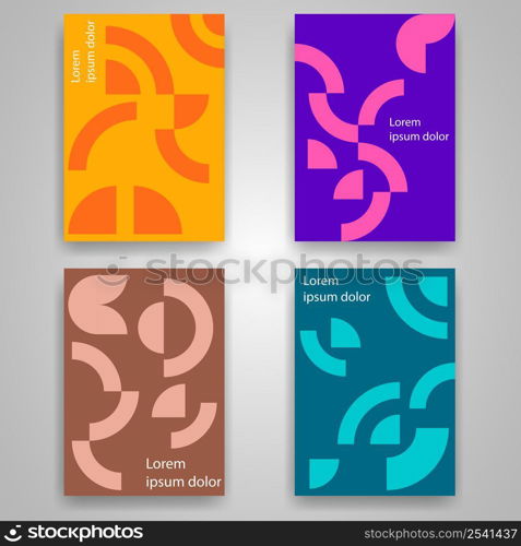 minimalist vector simple geometric covers set