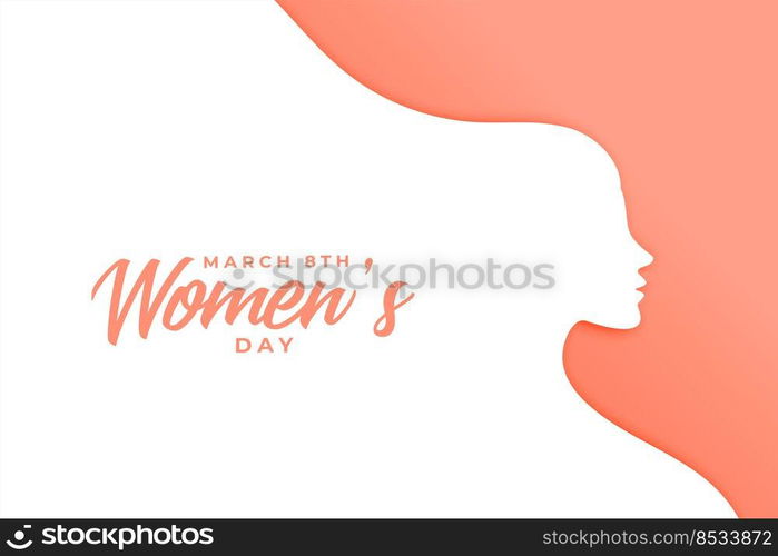 minimalist womens day celebration card design