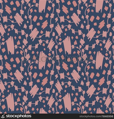 Minimalistic artistic pattern in pink blots for fashionable textile designs. Minimalistic artistic pattern in pink blots for fashionable textile designs.
