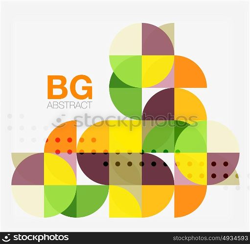 Minimalistic circle composition background. Minimalistic circle composition background. Vector template background for workflow layout, diagram, number options or web design