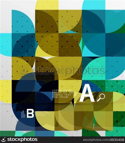 Minimalistic circle geometric abstract background. Minimalistic circle geometric abstract background. Vector template background for workflow layout, diagram, number options or web design