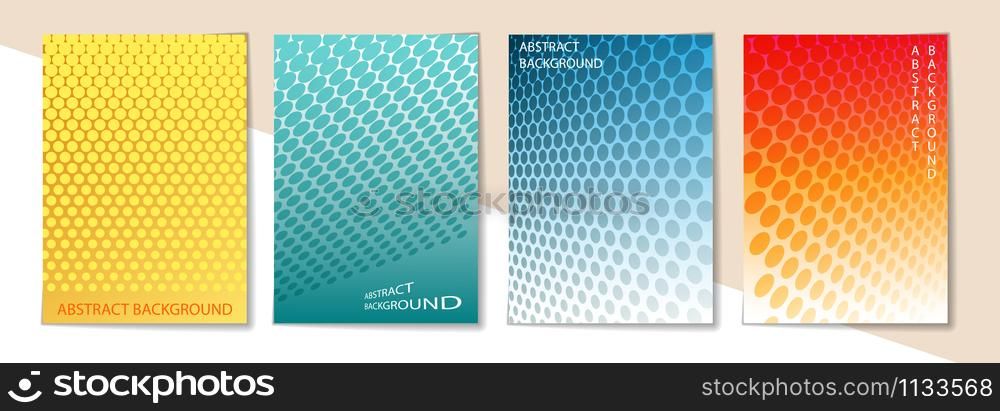 Minimalistic cover design with circles. Geometric pattern. Applicable for books, brochures and posters and printed products.