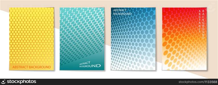 Minimalistic cover design with circles. Geometric pattern. Applicable for books, brochures and posters and printed products.