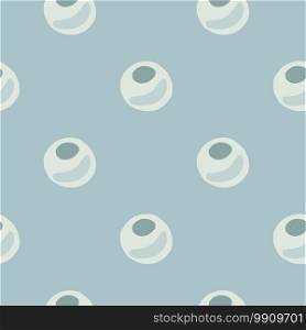 Minimalistic pearl seamless doodle pattern. Blue pastel palette aqua artwork. Simple circle print. Perfect for wallpaper, textile, wrapping paper, fabric print. Vector illustration.. Minimalistic pearl seamless doodle pattern. Blue pastel palette aqua artwork. Simple circle print.