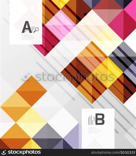 Minimalistic square shapes abstract background. Minimalistic square shapes abstract background. Vector template background for print workflow layout, diagram, number options or web design banner