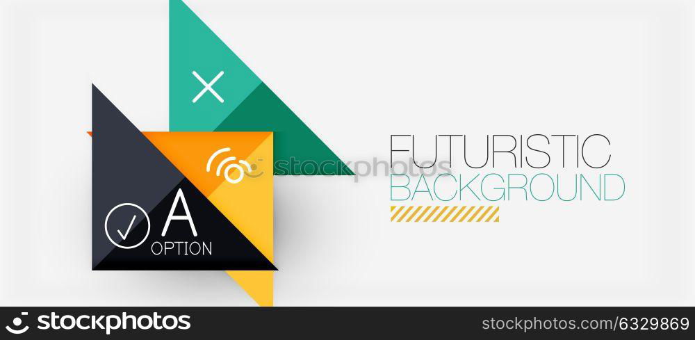 Minimalistic triangle modern banner design, geometric abstract background. Minimalistic triangle modern banner design, geometric abstract background. Vector hi-tech futuristic