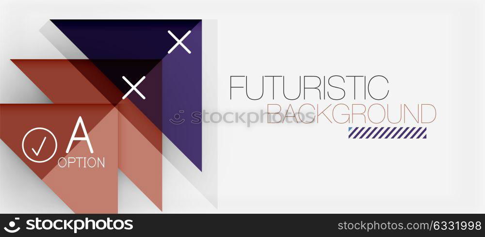 Minimalistic triangle modern banner design, geometric abstract background. Minimalistic triangle modern banner design, geometric abstract background. Vector hi-tech futuristic