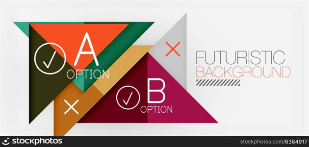 Minimalistic triangle modern banner design, geometric abstract background. Minimalistic triangle modern banner design, geometric abstract background. Vector hi-tech futuristic