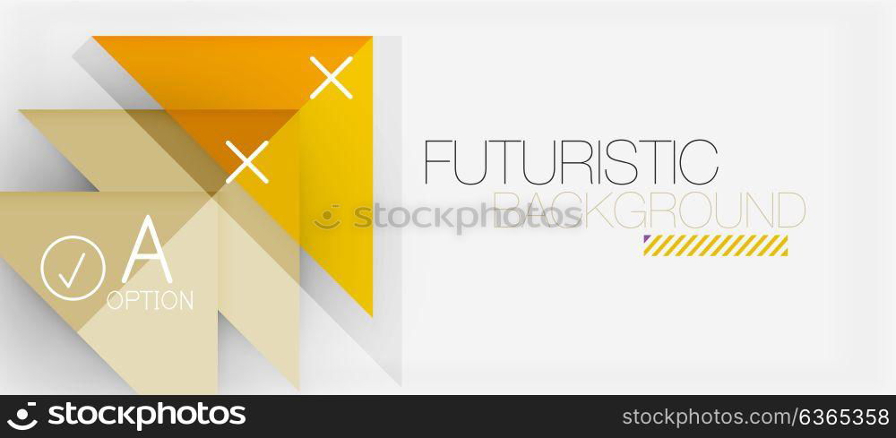 Minimalistic triangle modern banner design, geometric abstract background. Minimalistic triangle modern banner design, geometric abstract background. Vector hi-tech futuristic