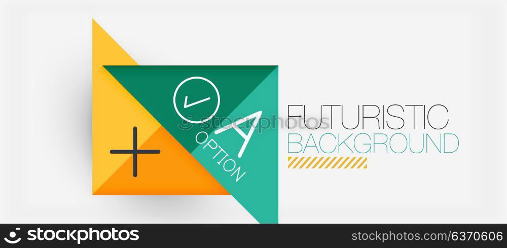 Minimalistic triangle modern banner design, geometric abstract background. Minimalistic triangle modern banner design, geometric abstract background. Vector hi-tech futuristic