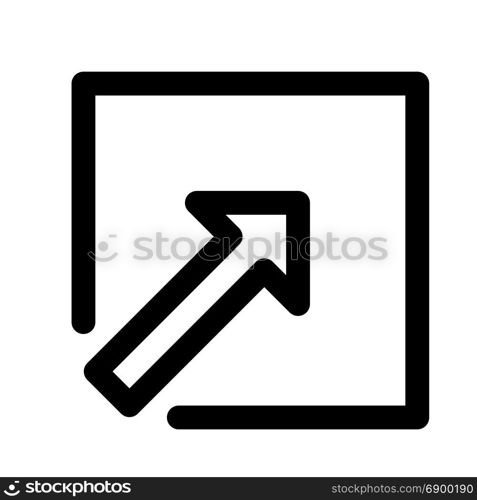 minimize window arrow, icon on isolated background