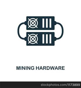 Mining Hardware icon. Monochrome style design from crypto currency collection. UI. Pixel perfect simple pictogram mining hardware icon. Web design, apps, software, print usage.. Mining Hardware icon. Monochrome style design from crypto currency icon collection. UI. Pixel perfect simple pictogram mining hardware icon. Web design, apps, software, print usage.