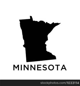 Minnesota map icon design trendy