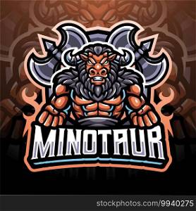 Minotaur esport mascot logo design