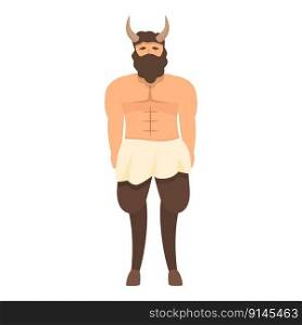 Minotaur icon cartoon vector. Greek god. Hestia zeus. Minotaur icon cartoon vector. Greek god