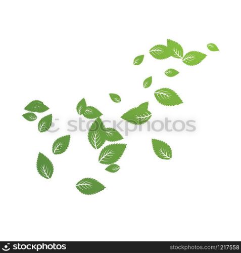 Mint leaf Background pattern illustration vector