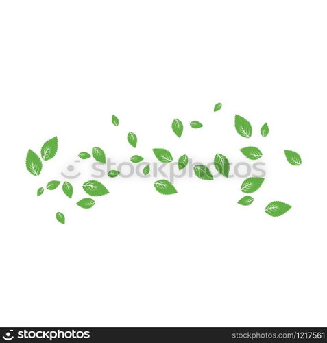 Mint leaf Background pattern illustration vector