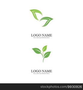 Mint leaves flat vector color icon template