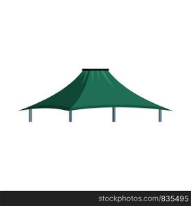 Mint tent icon. Flat illustration of mint tent vector icon for web isolated on white. Mint tent icon, flat style
