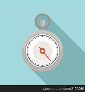 Minute stopwatch icon flat vector. Watch timer. Stop clock. Minute stopwatch icon flat vector. Watch timer