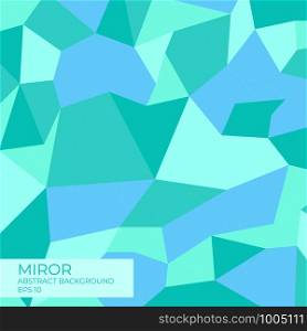 Miror abstract background modern polygon design blue style with line complex. vector illustration
