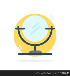 Mirror, Cleaning, Clean Abstract Circle Background Flat color Icon