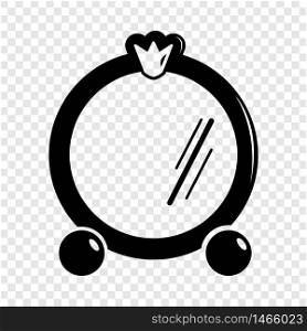 Mirror frame icon. Simple illustration of mirror frame vector icon for web. Mirror frame icon, simple black style