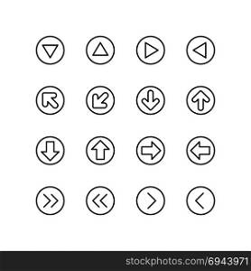 Miscellaneous set of arrow icons
