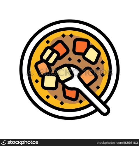 miso soup japanese food color icon vector. miso soup japanese food sign. isolated symbol illustration. miso soup japanese food color icon vector illustration