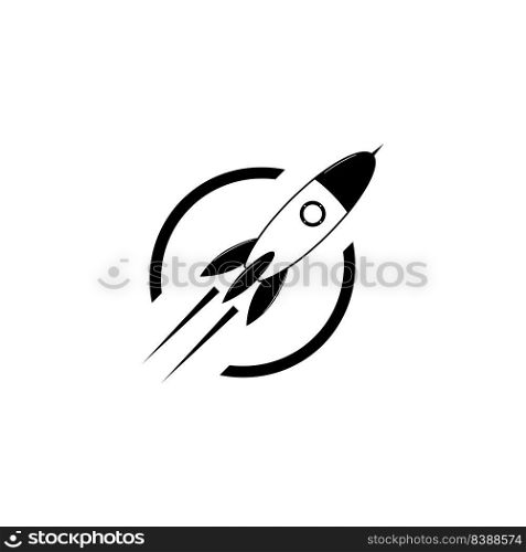 missile icon logo vector design