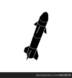 missile icon vector illustration symbol design