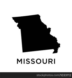 Missouri map icon design trendy