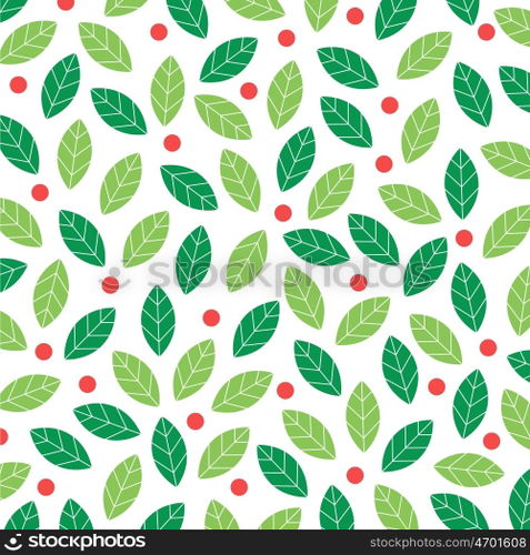 Mistletoe background. Editable vector design.