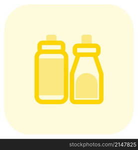 Mix sauces for mustard and other in a bottle