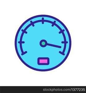 mixed combined speedometer icon vector. mixed combined speedometer sign. color symbol illustration. mixed combined speedometer icon vector outline illustration