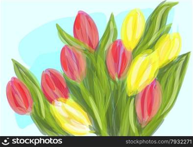 mixed tulip