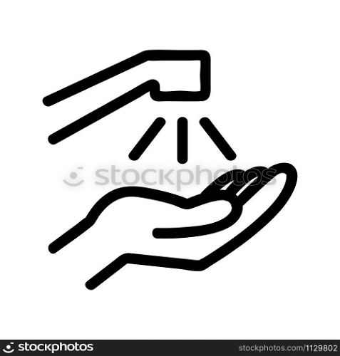 Mixer and hand icon vector. A thin line sign. Isolated contour symbol illustration. Mixer and hand icon vector. Isolated contour symbol illustration