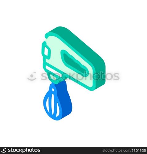 mixer beating isometric icon vector. mixer beating sign. isolated symbol illustration. mixer beating isometric icon vector illustration