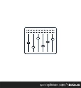 Mixer creative icon from music icons collection Vector Image