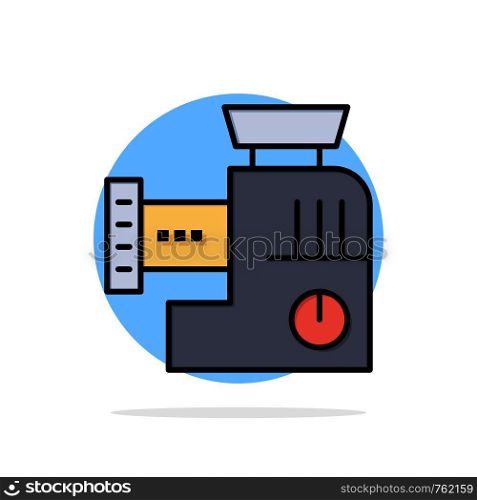 Mixer, Kitchen, Manual, Mix Abstract Circle Background Flat color Icon