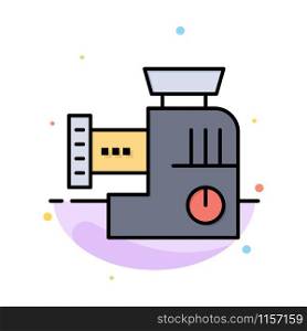 Mixer, Kitchen, Manual, Mix Abstract Flat Color Icon Template