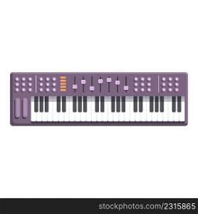 Mixer synthesizer icon cartoon vector. Acid piano. Midi controller. Mixer synthesizer icon cartoon vector. Acid piano