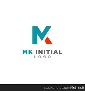 mk logo business vector illustration icon element - vector. mk logo business vector illustration icon element