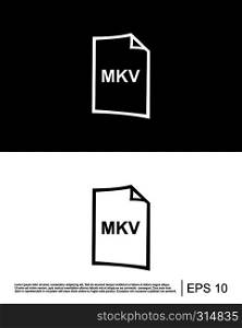 mkv file format icon template