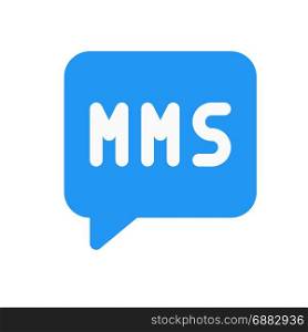 mms, icon on isolated background