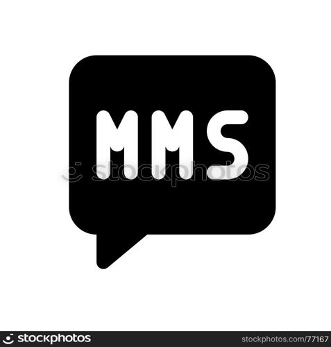 mms, icon on isolated background